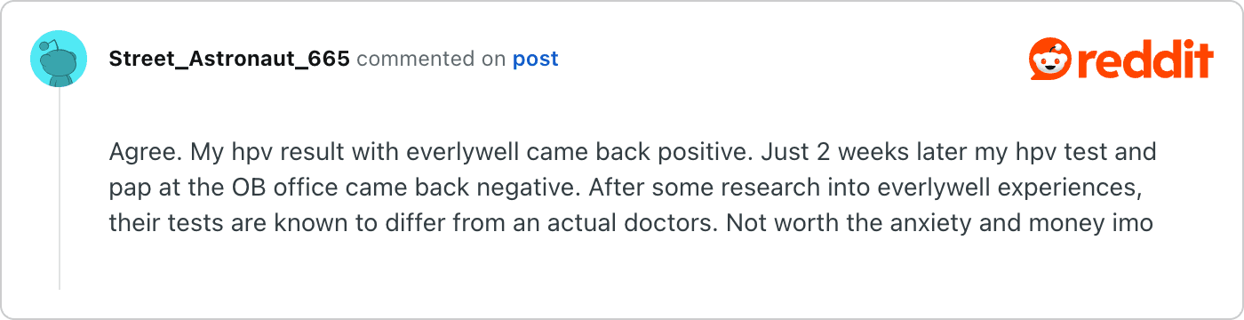 Post on Reddit