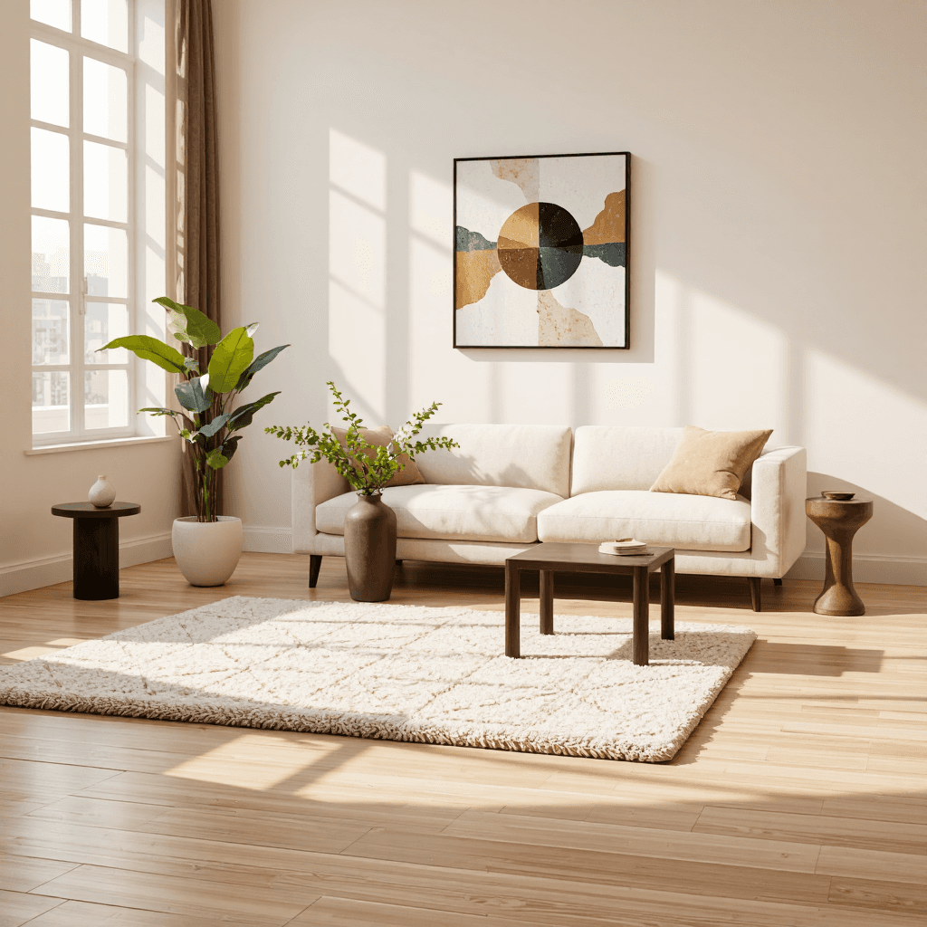 product photography of Modern minimalist furniture