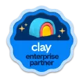 Clay enterprise partner badge