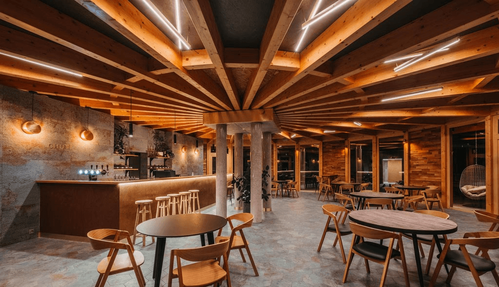 brown wooden fence in close up photography