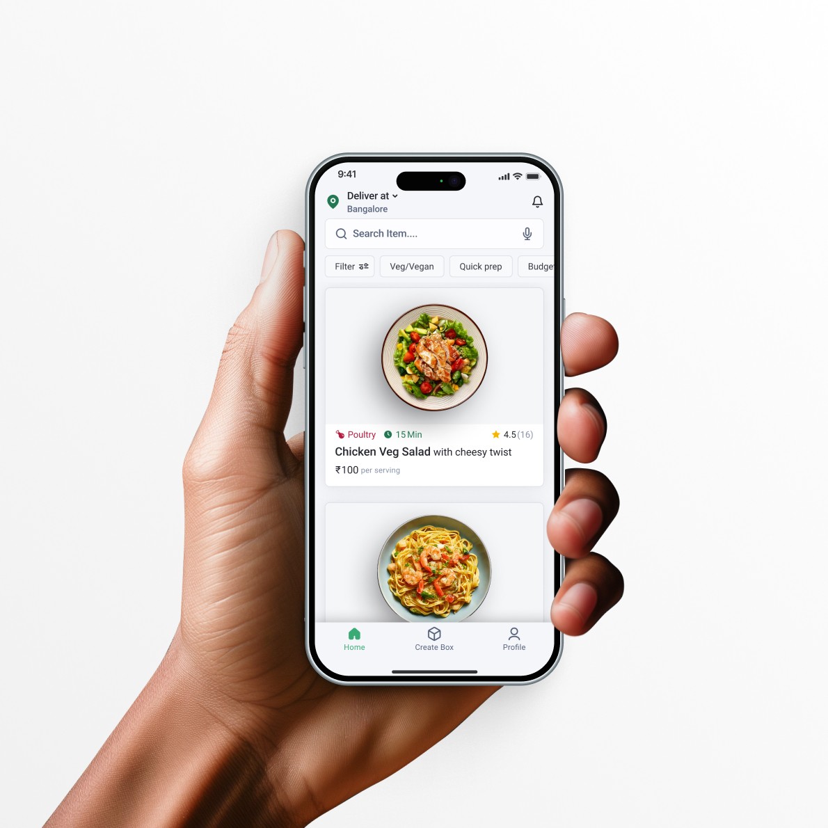 A person holding a mobile phone
