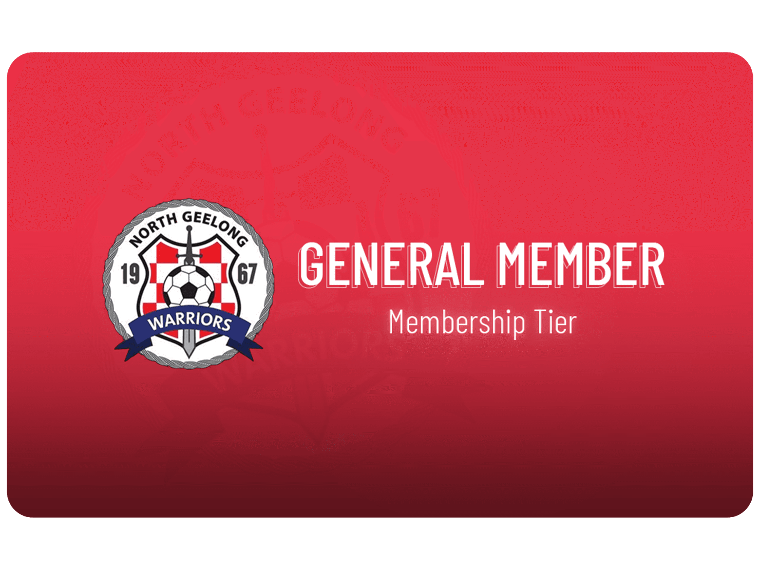 North Geelong Warriors Football Club general membership tier

