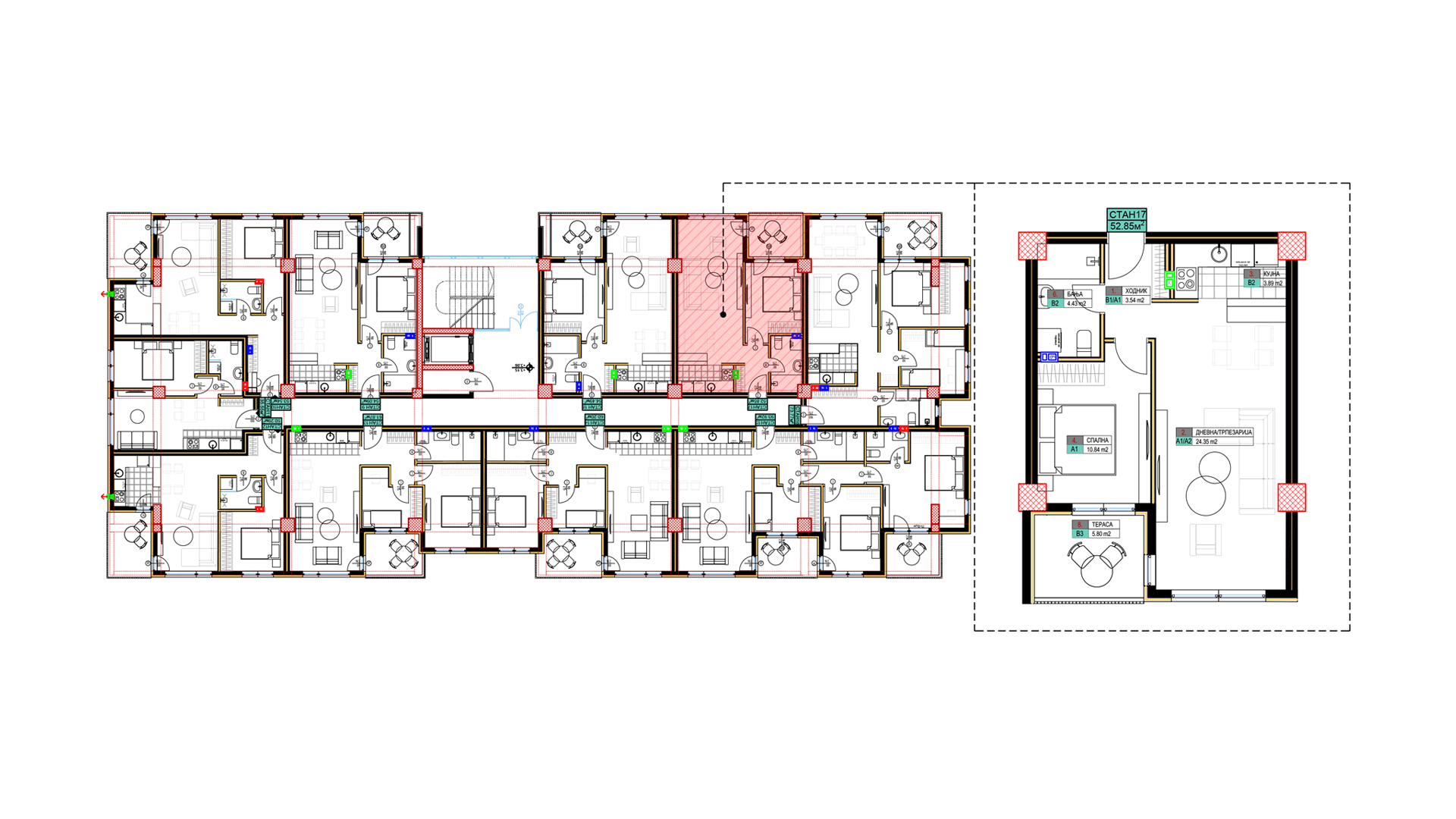 open space living room