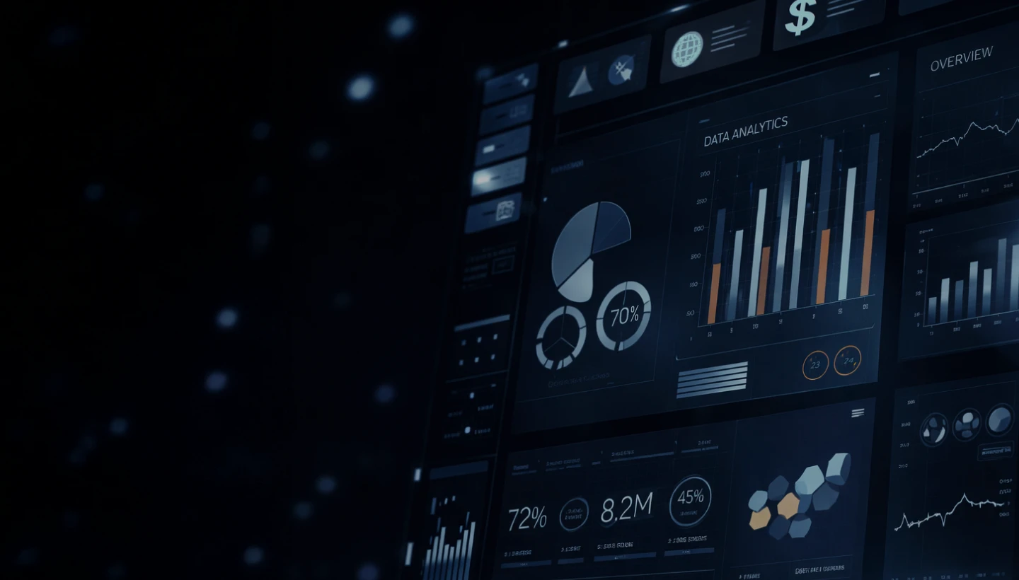 The image illustrates a visual analytics dashboard for MBOCWWB data monitoring and insights.