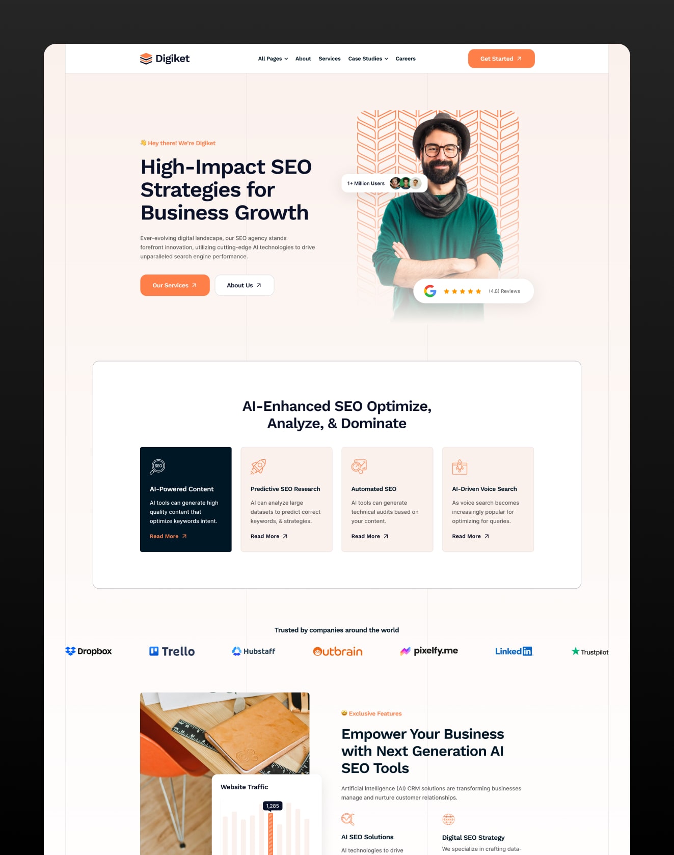 framer seo agency template