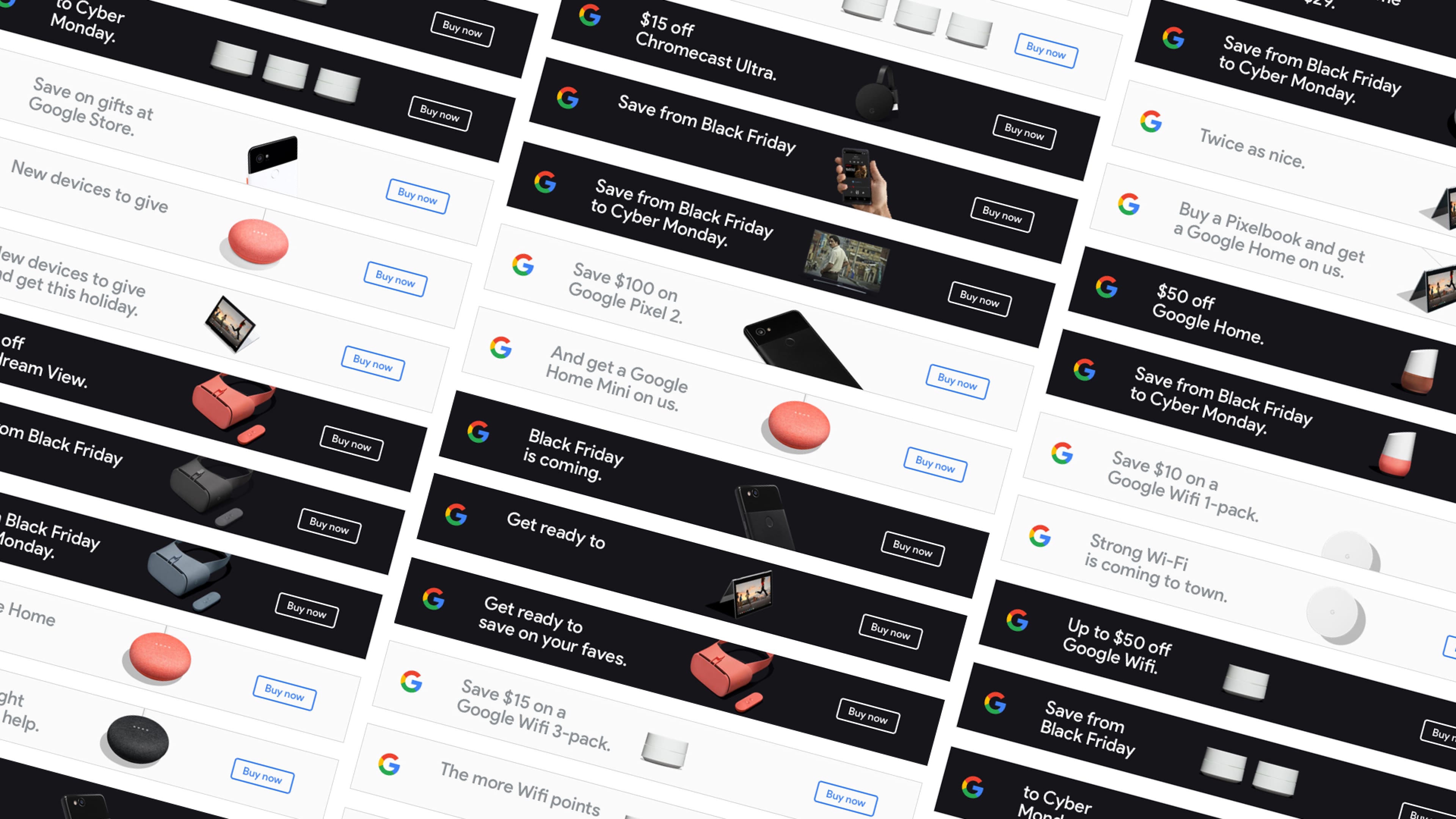 Narrow web banners