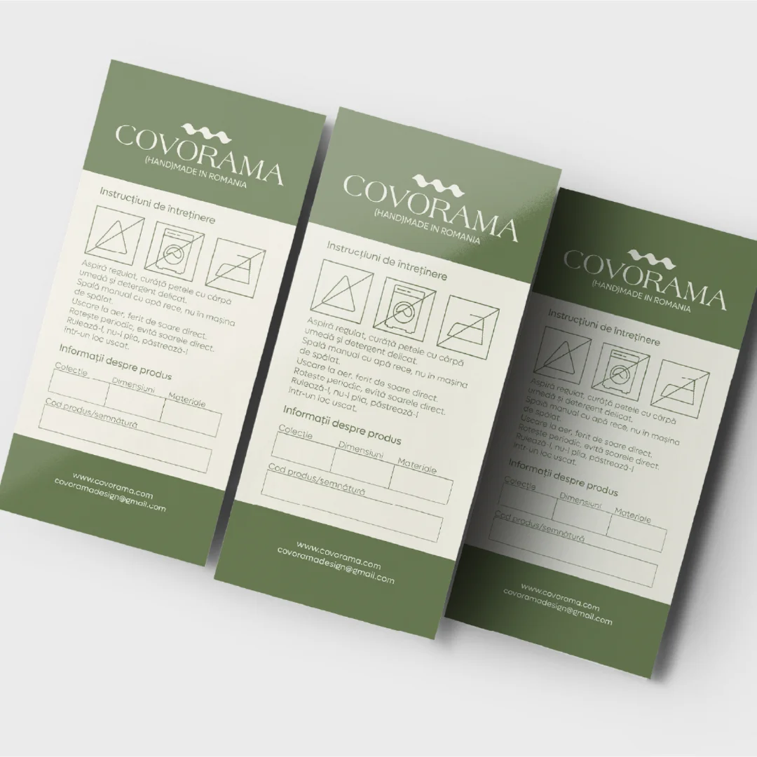 Instrucțiuni de utilizare concepute pentru Covorama