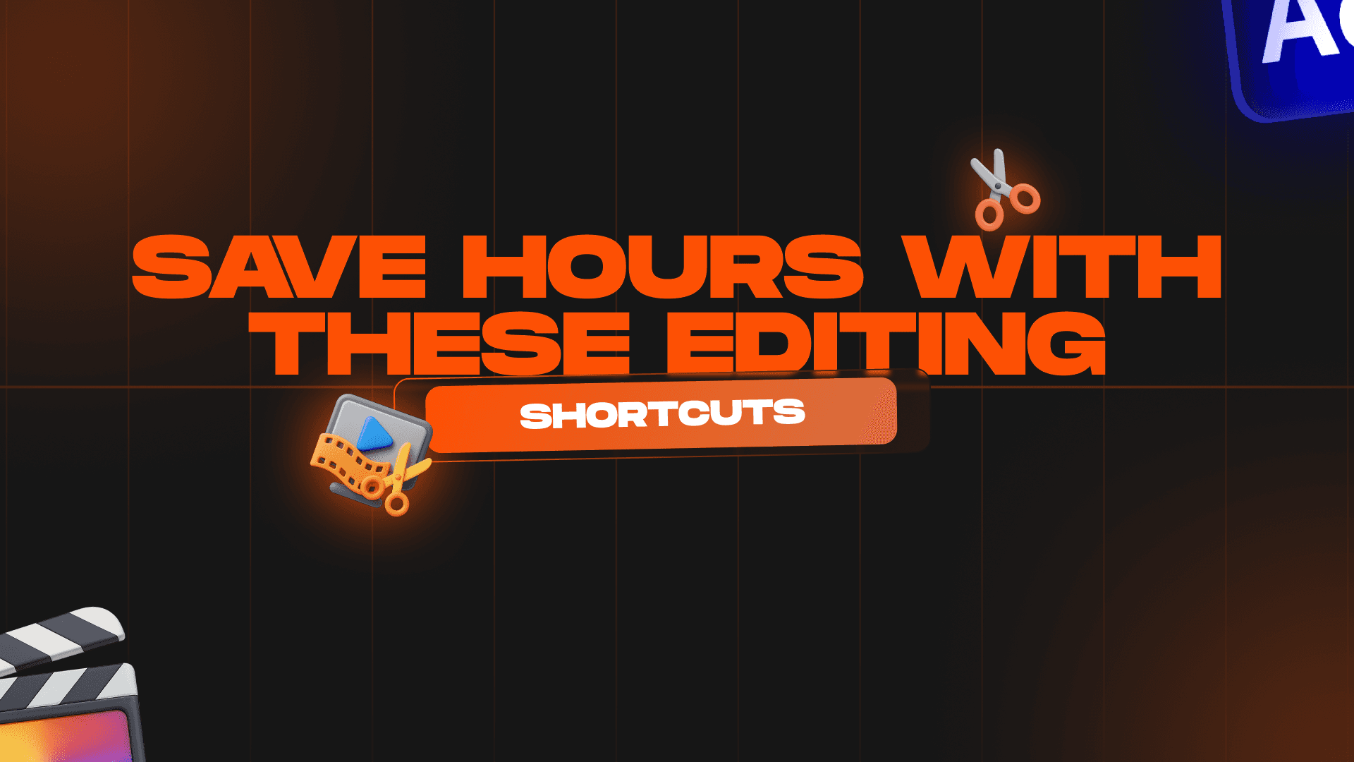 Save Hours with These Editing Shortcuts