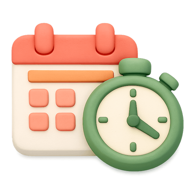 Calendar and clock