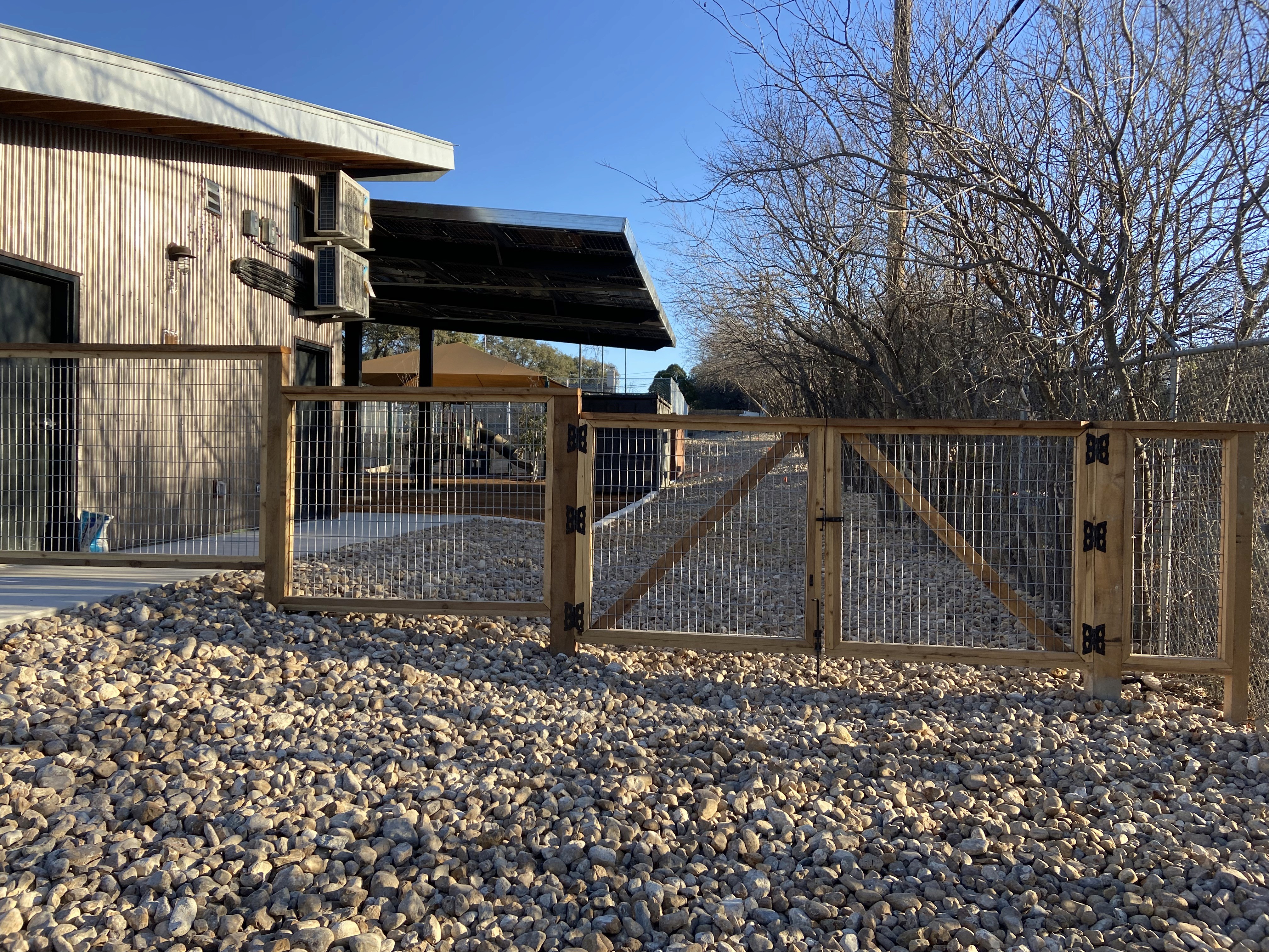 Commercial fencing project by CG Fence & Services LLC