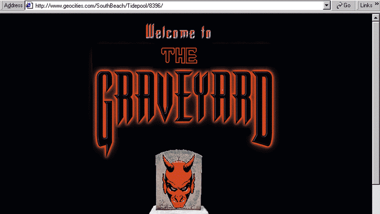 geocities screenshots