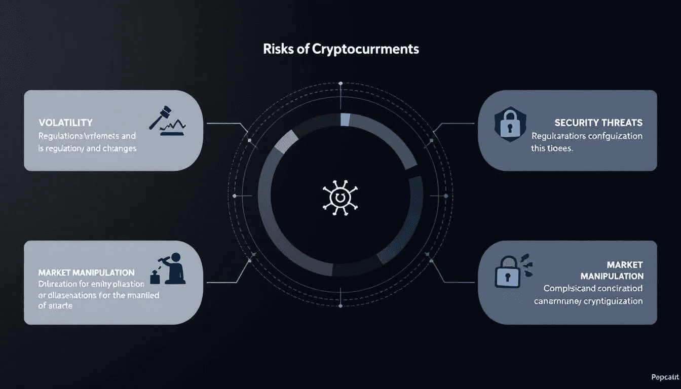 A visual representation of the risks associated with cryptocurrency investments.