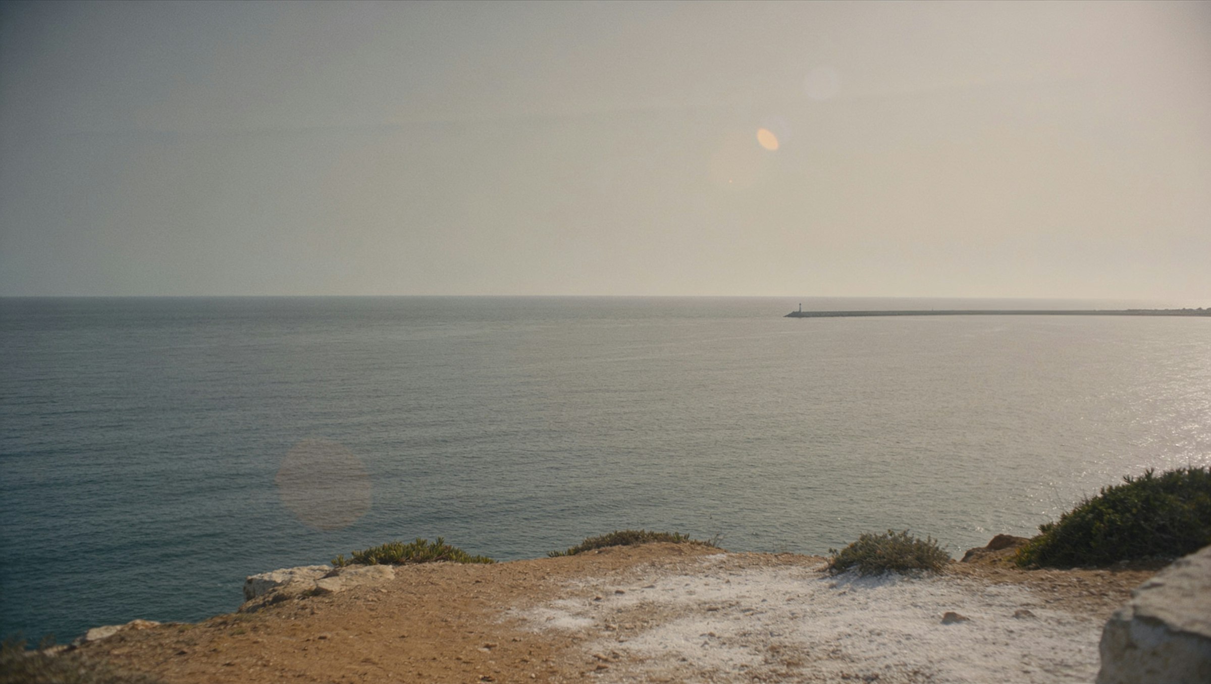 Salt on the cliff