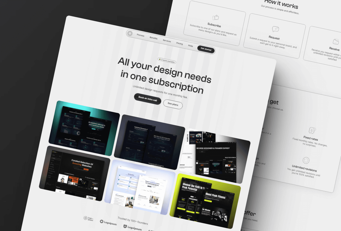 Agency website template