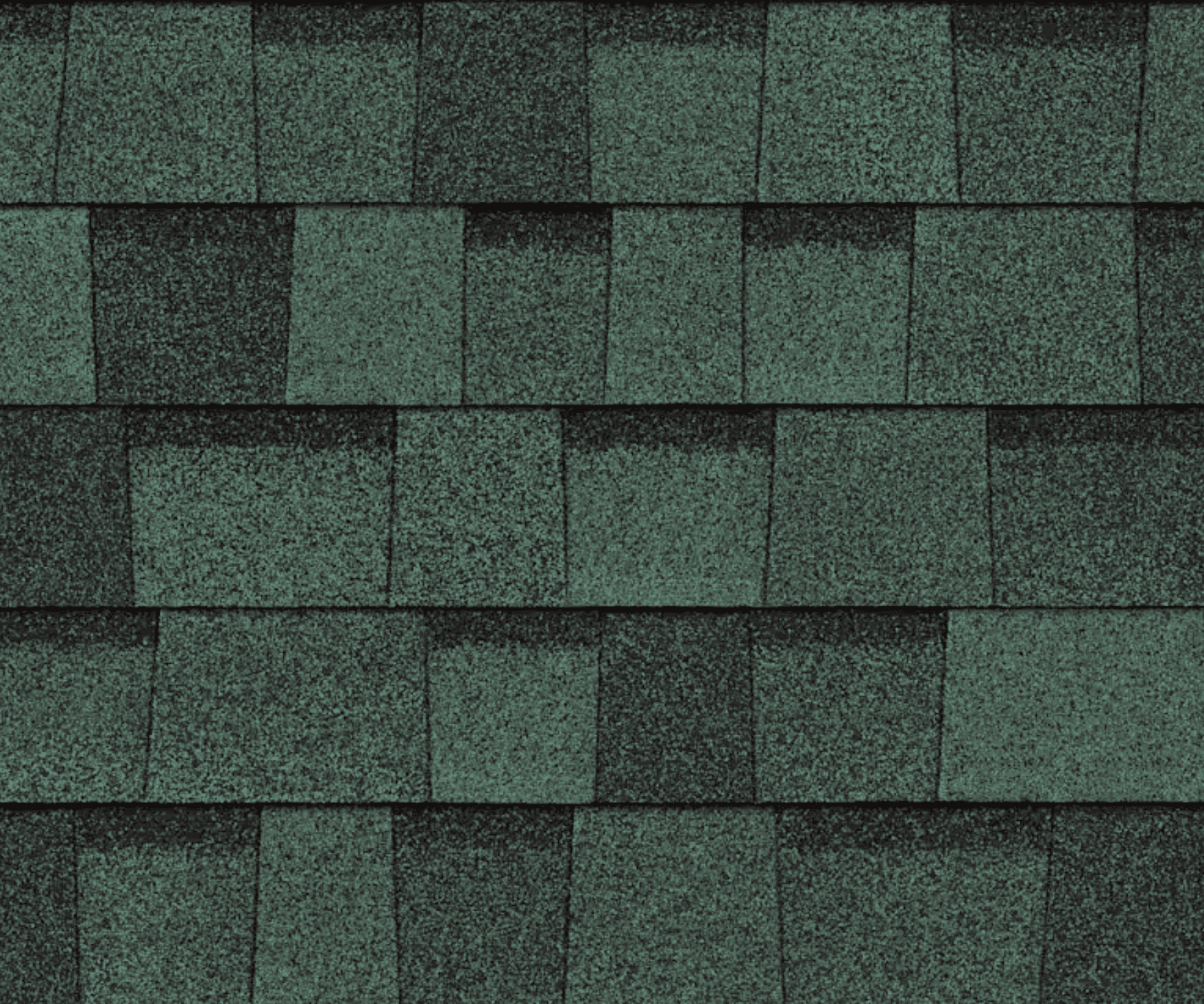 Full-bleed swatch image of Owens Corning TruDefinition Duration shingles in Chateau Green color.