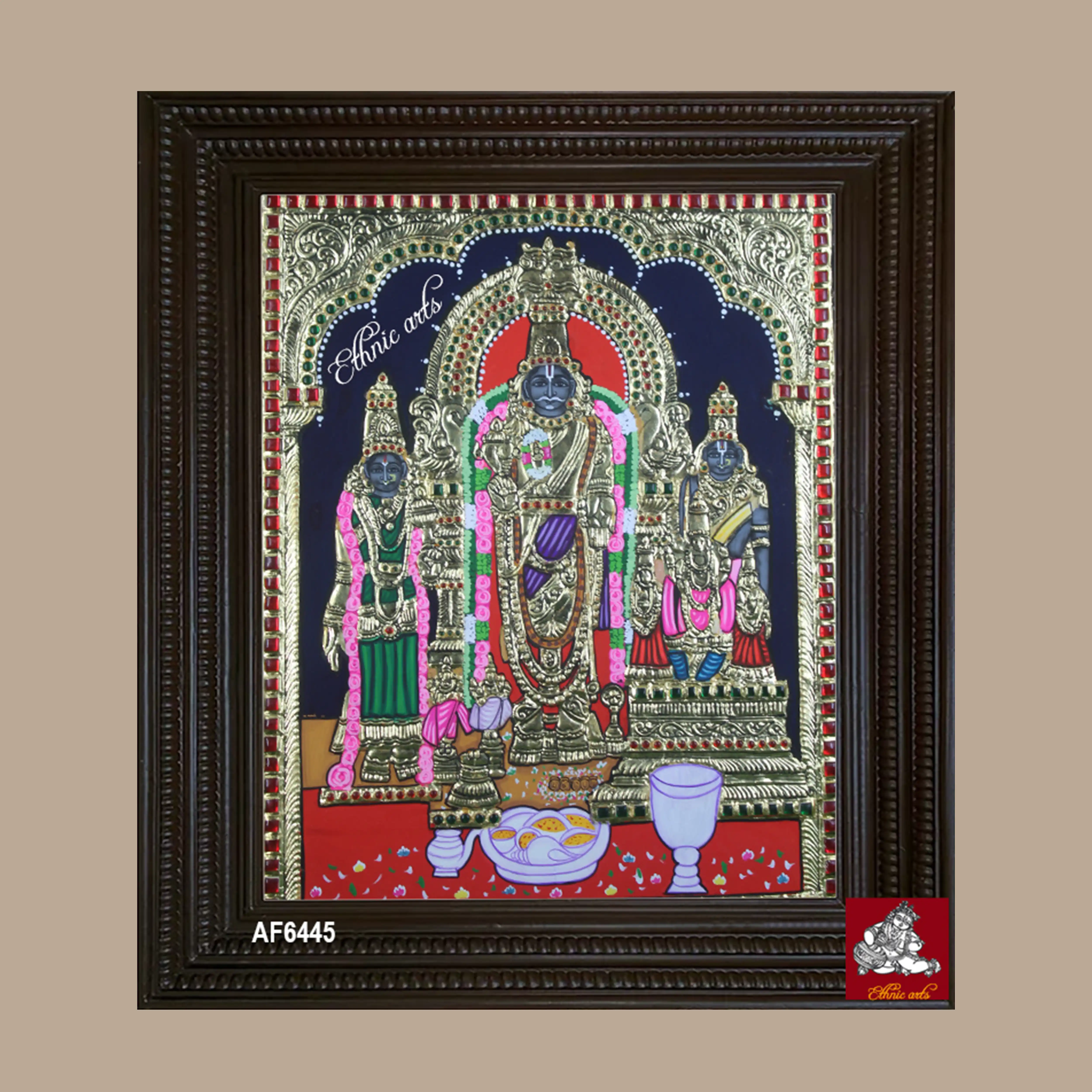 Lord Venkateswara with Sridevi and Bhudevi