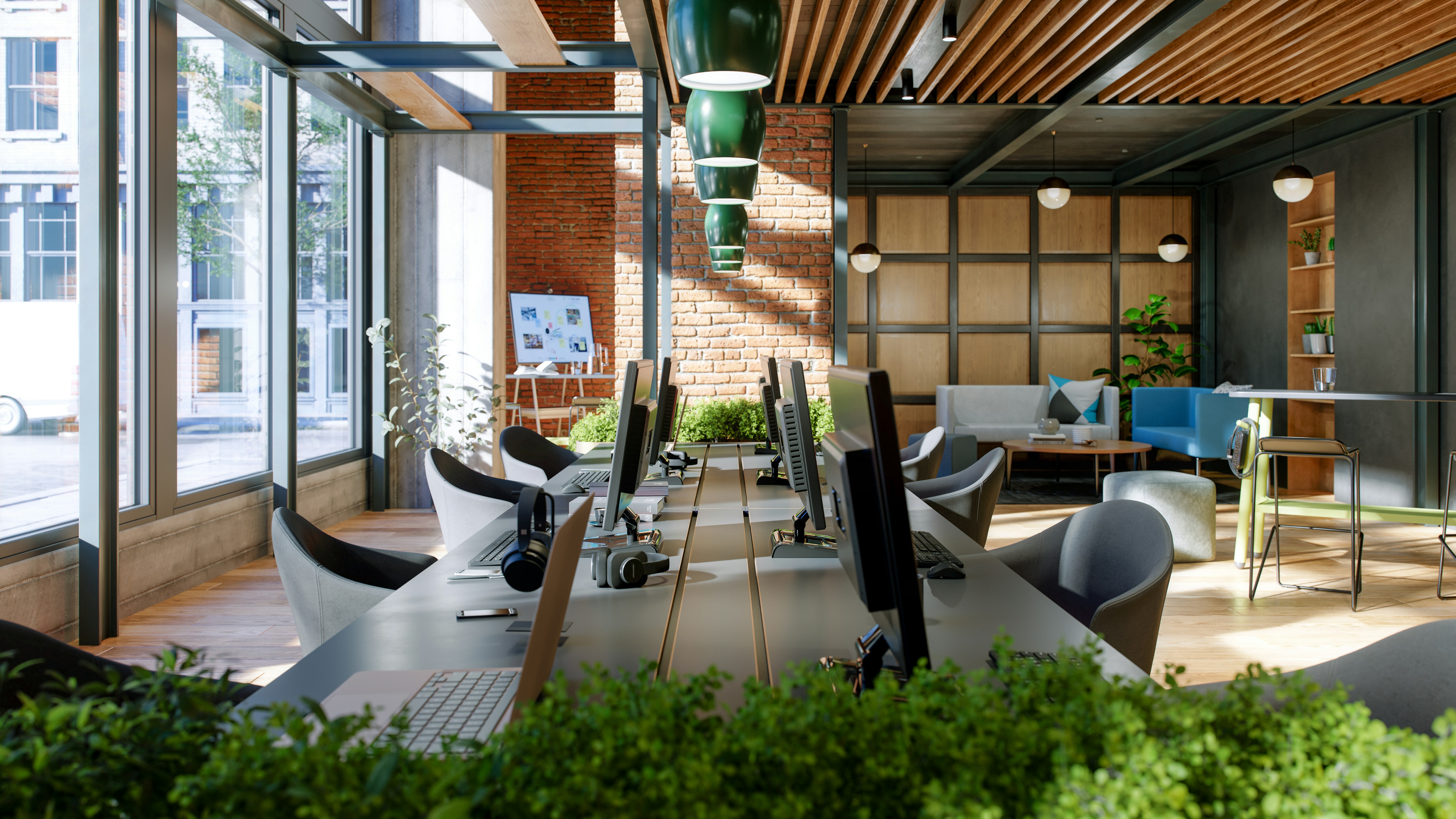 Office with desks