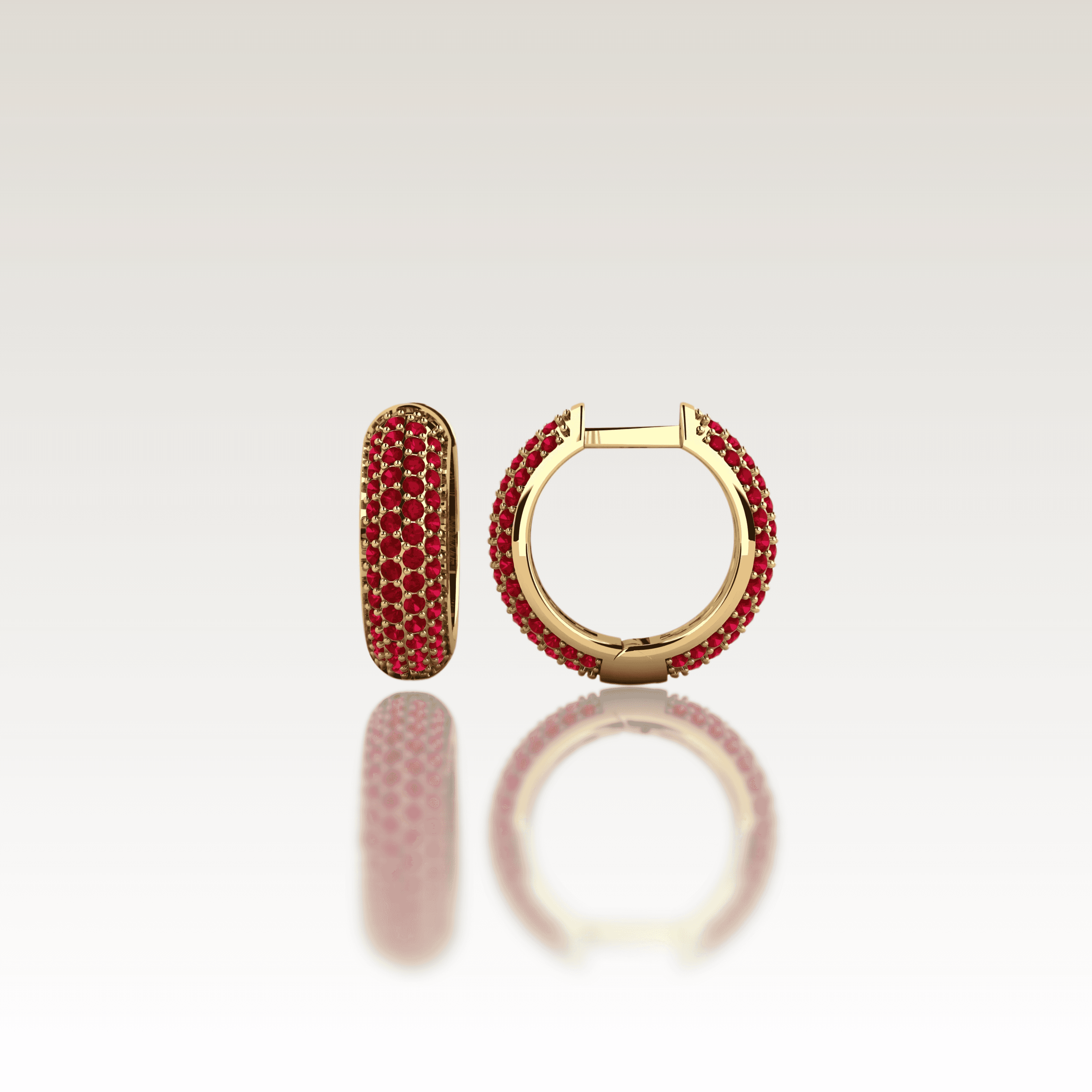 BON'BON Vermilion Hoop Earrings image 6