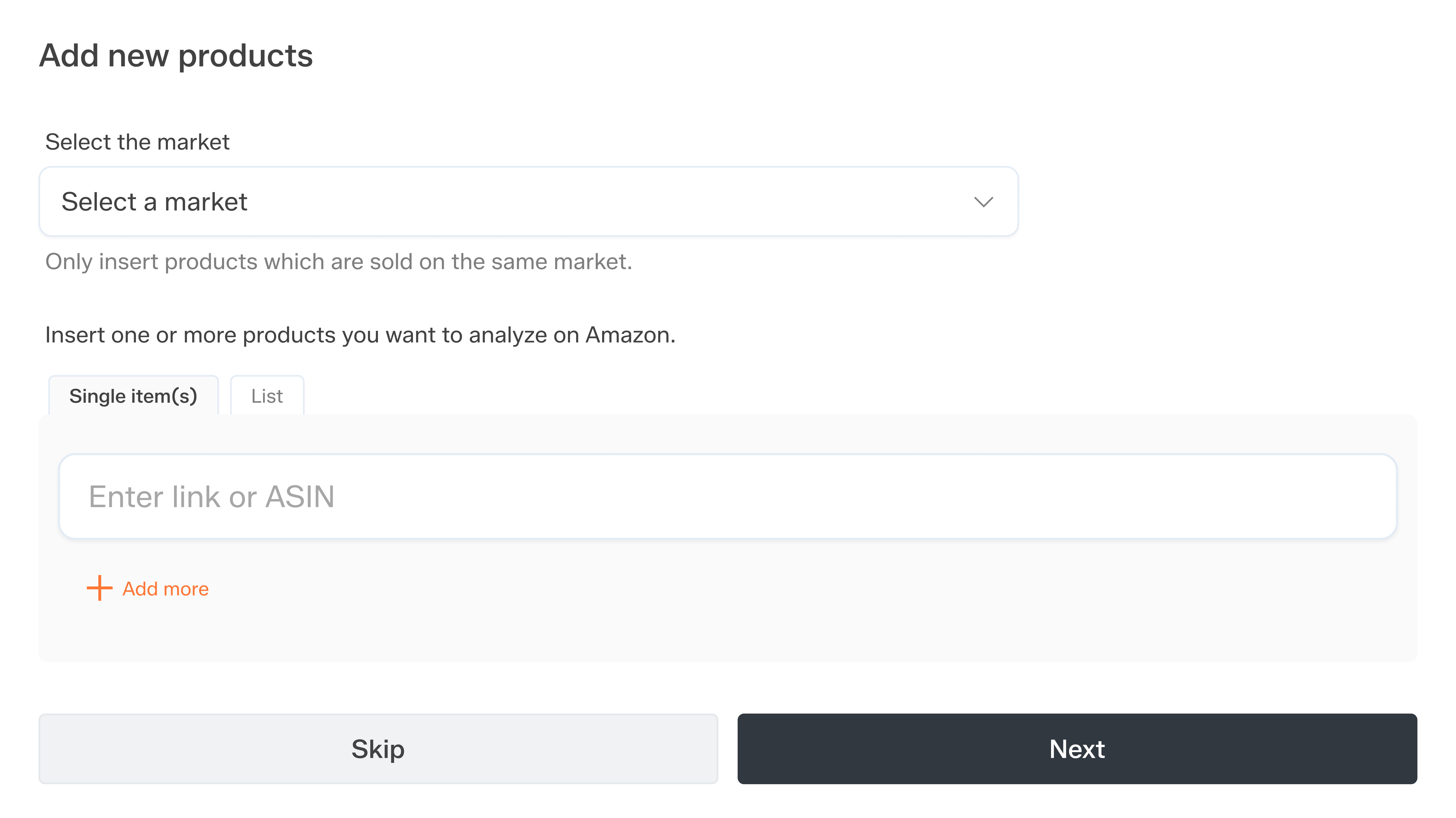 Step 1 on of Cosmy App