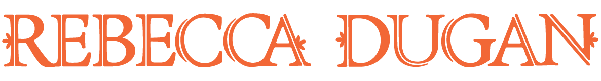 Orange Rebecca Dugan wordmark.