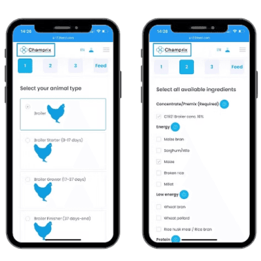 Phones with on the screen 123feed steps