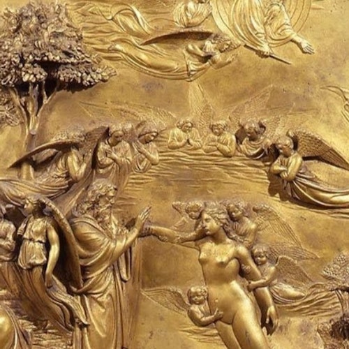 Detail of the Porta Paradiso