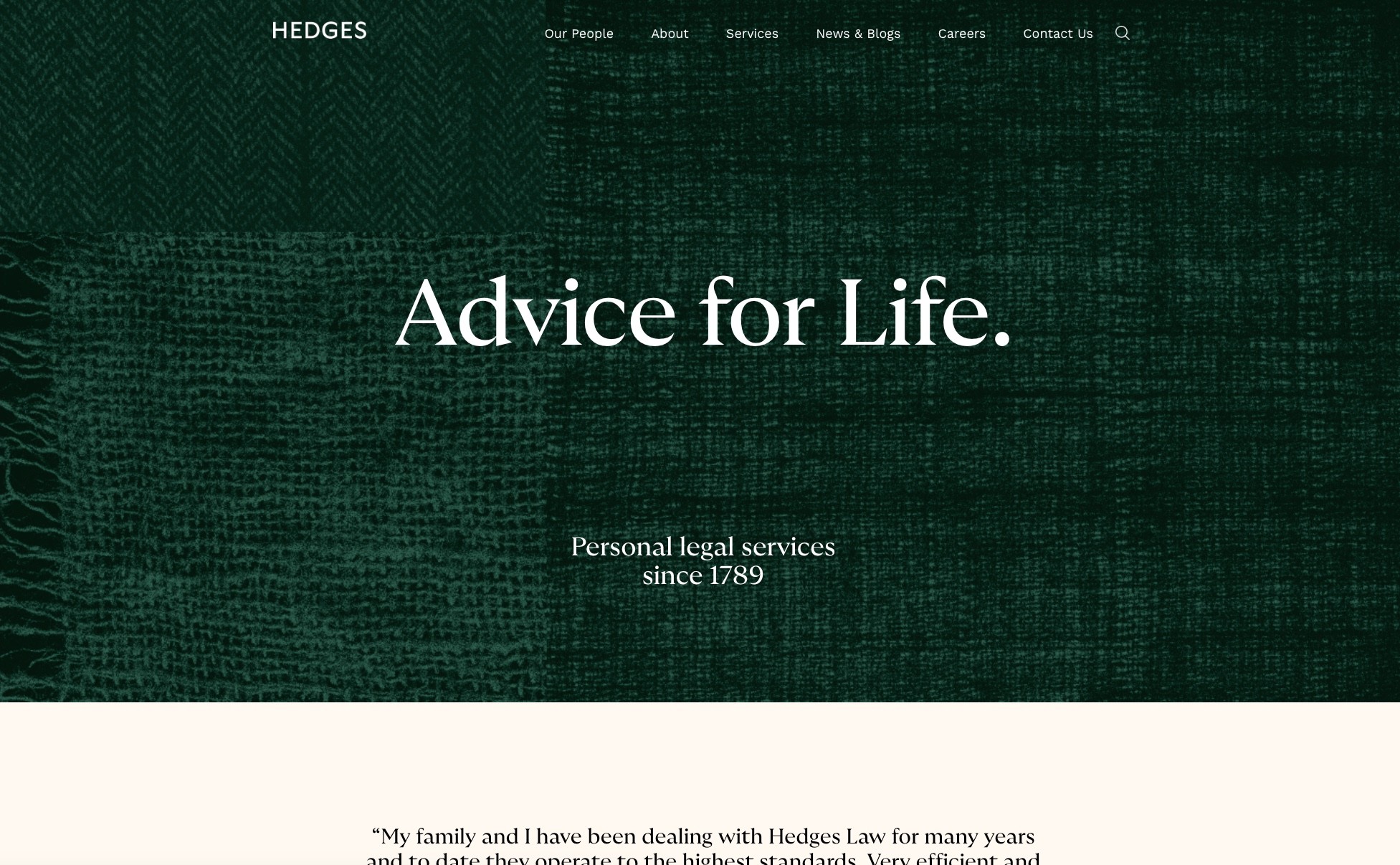 Hedges Law Website