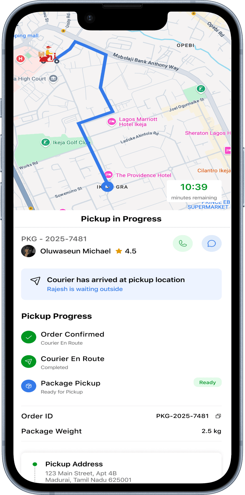 Gold iPhone displaying a habit tracking stats screen with a green and pink progress bar showing 454 successful days and 23 failed days, on a minimal white interface.