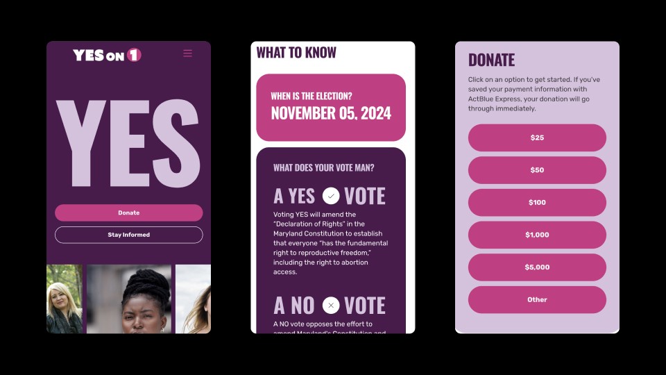 Freedom of Reproduction Maryland website