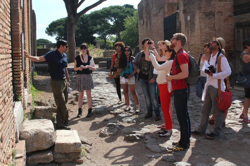 an instructor explaining to the group