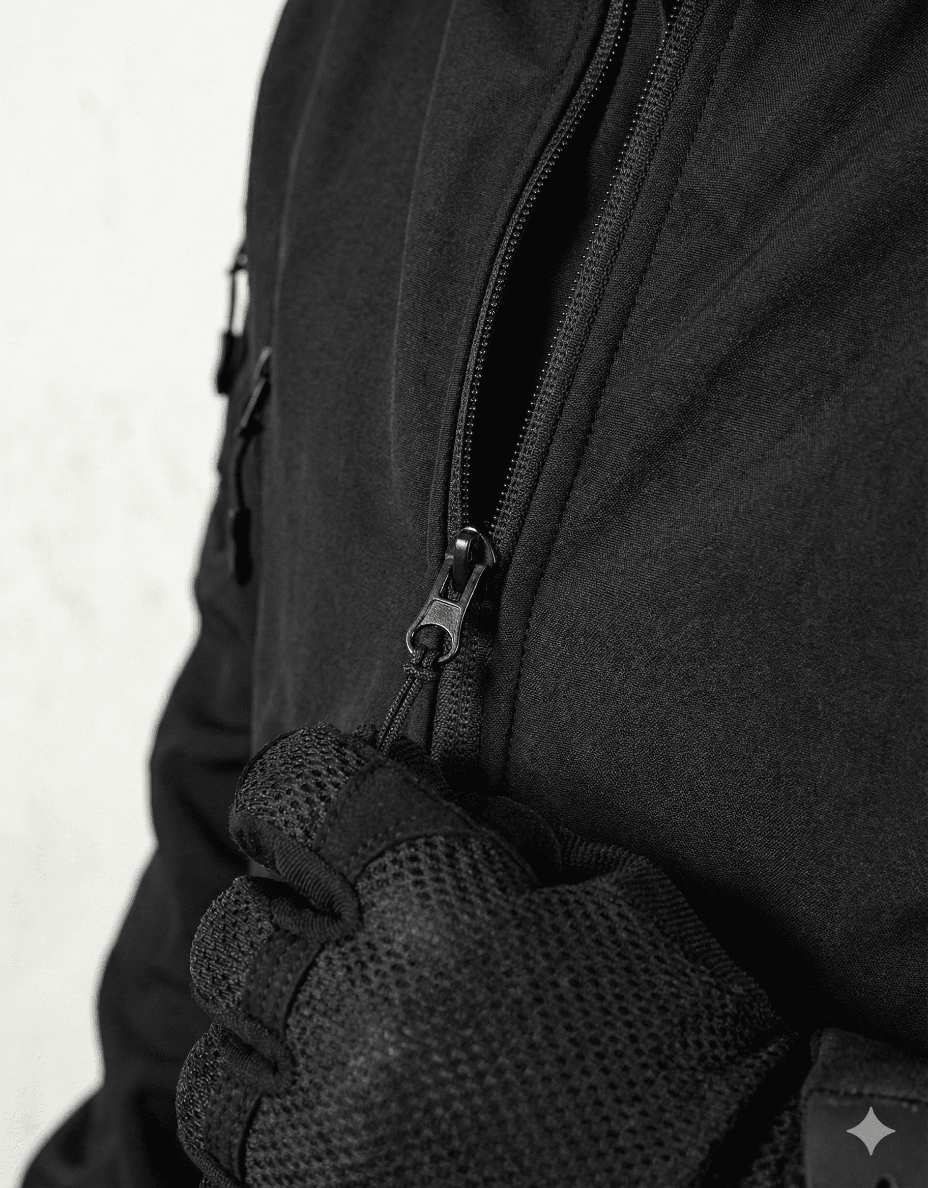 man in black and green camouflage suit holding rifle