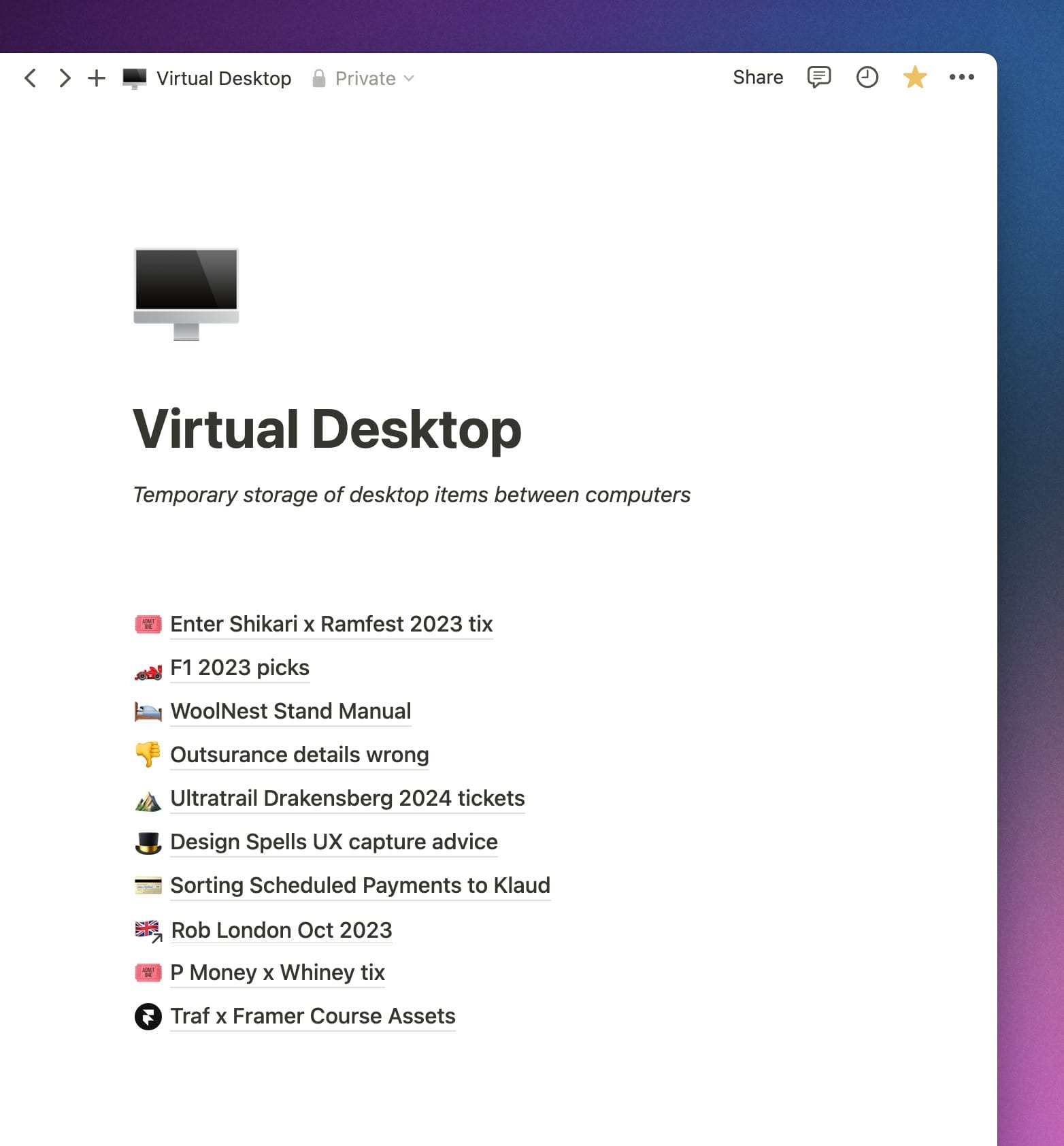 Virtual Desktop