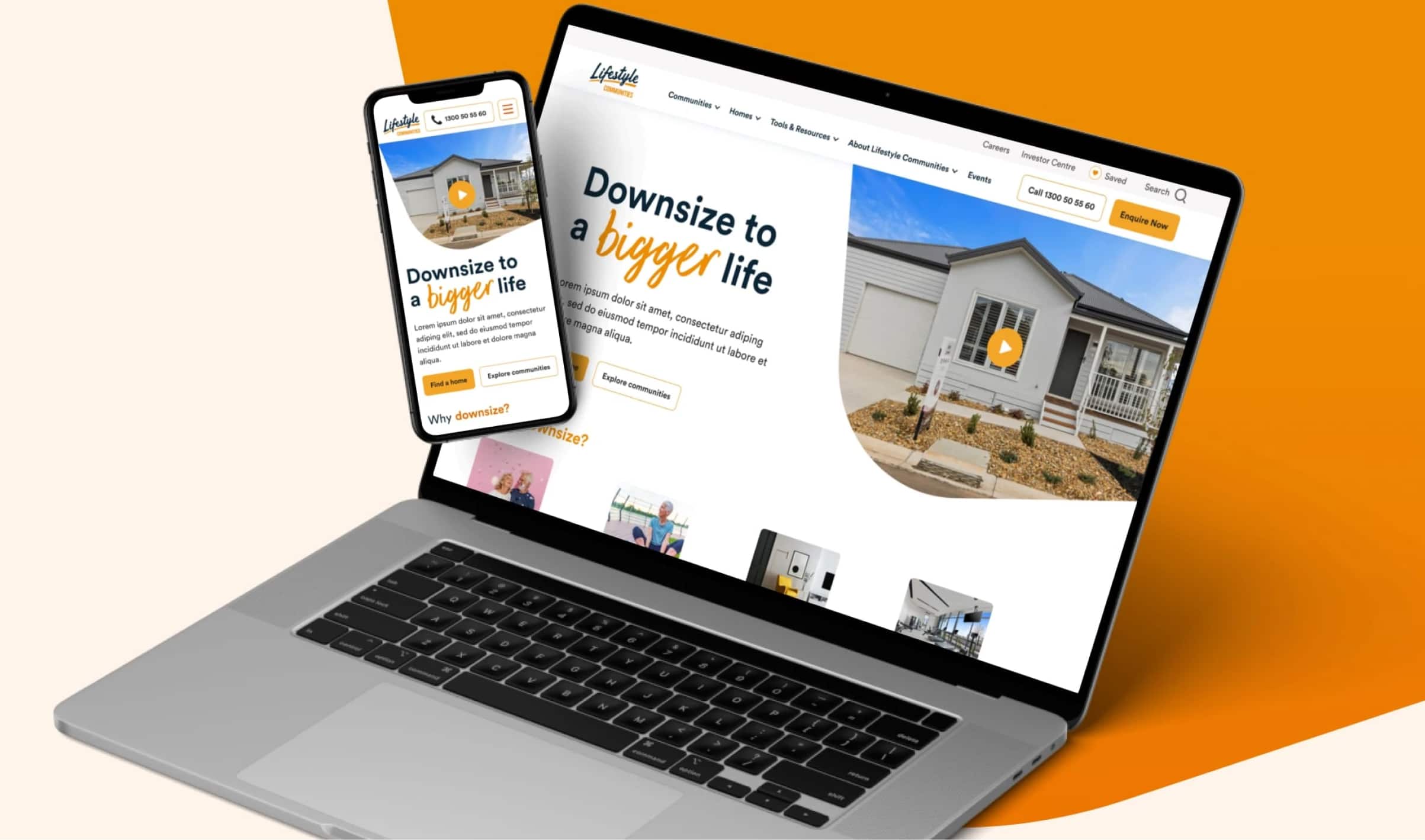 Lifestyle Communities Desktop Design