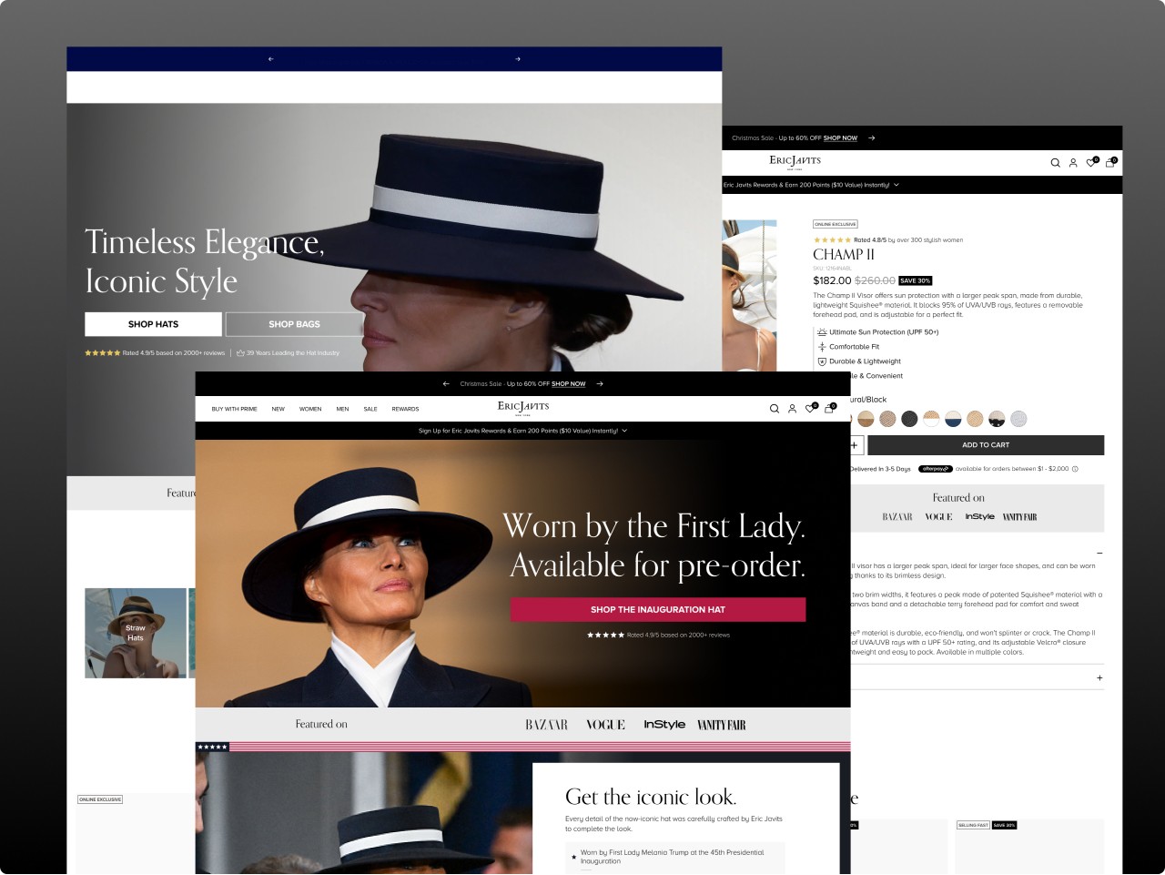 eric javits melania hat convert sail