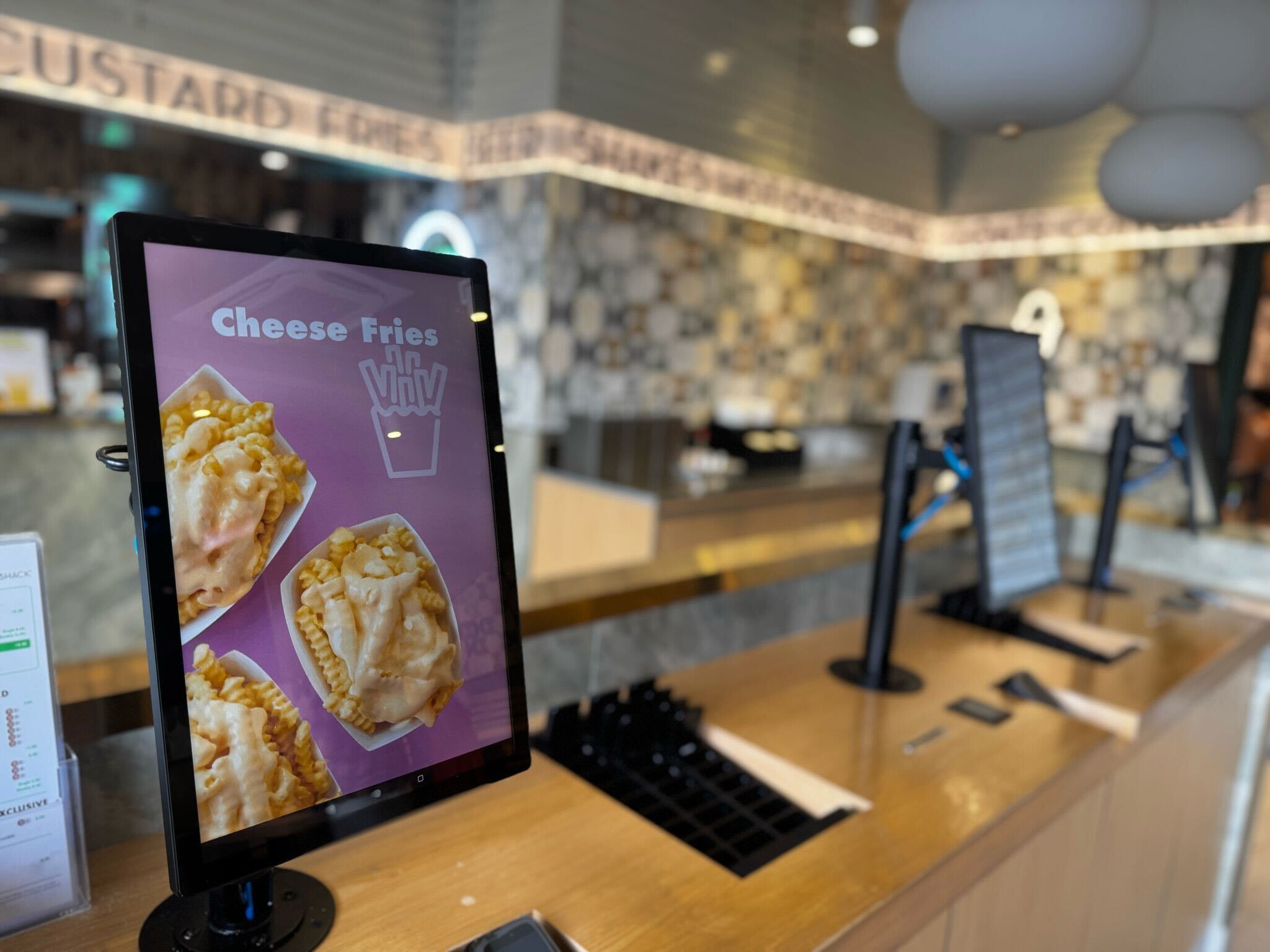 countertop kiosk at sushi jiro