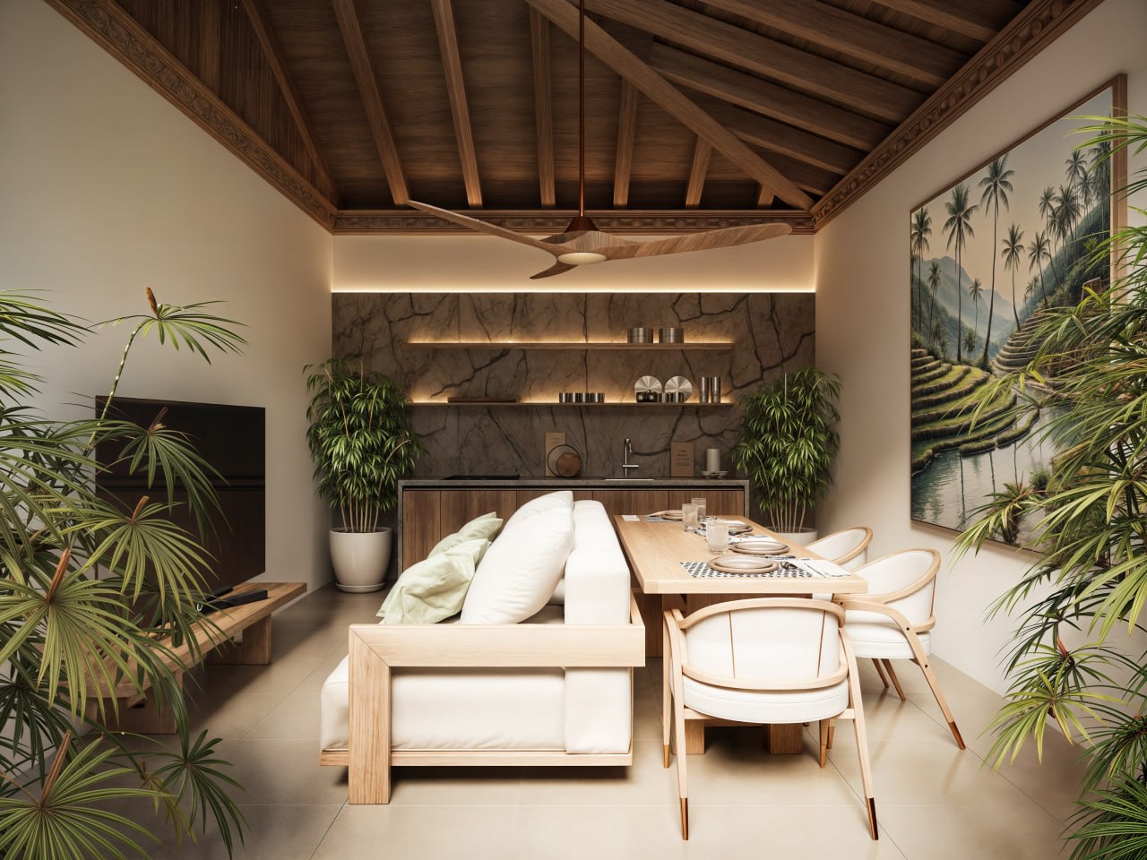 2-bedroom villa with ocean views in Green Village, Nusa Dua