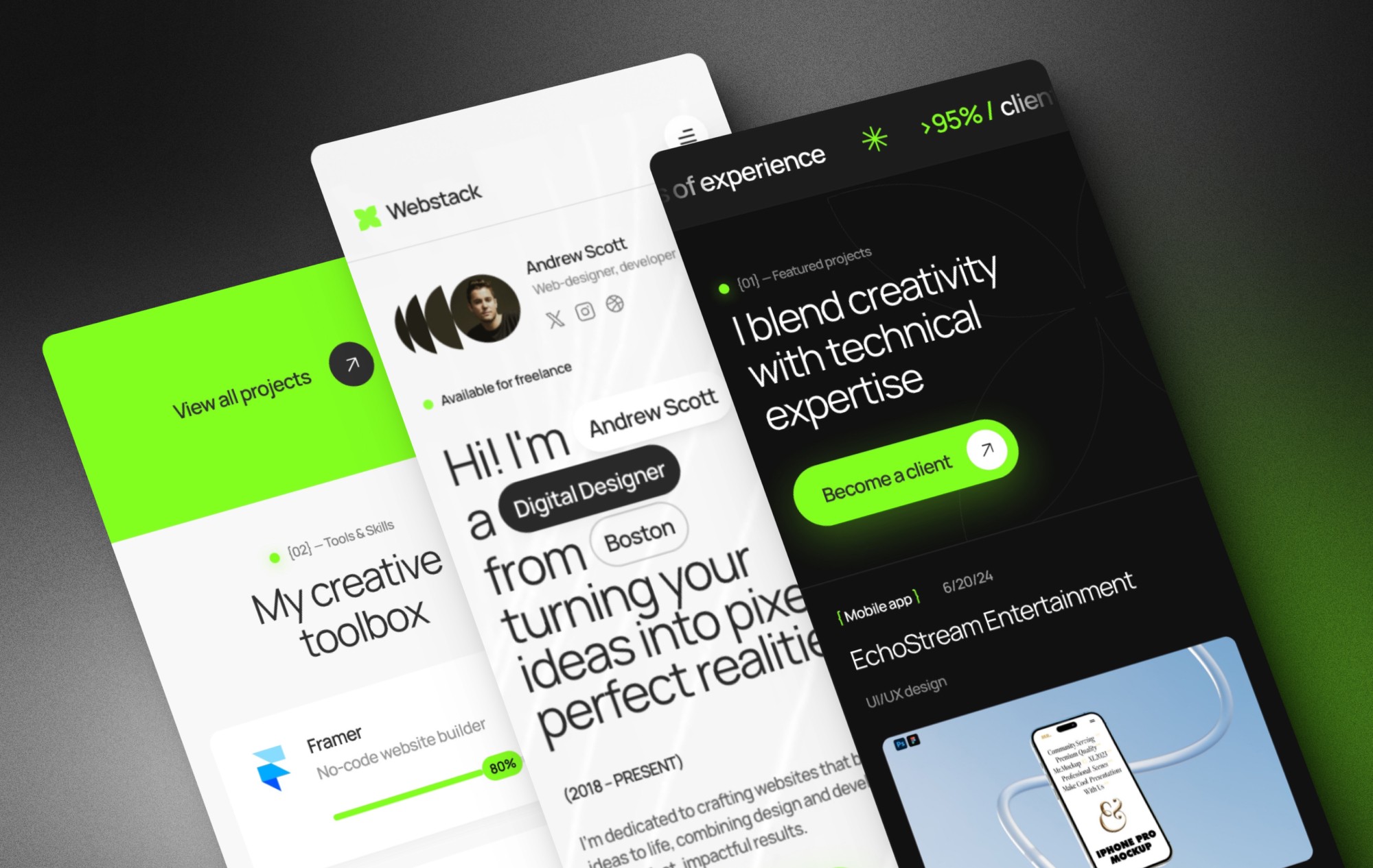 Webstack Framer Template screenshot
