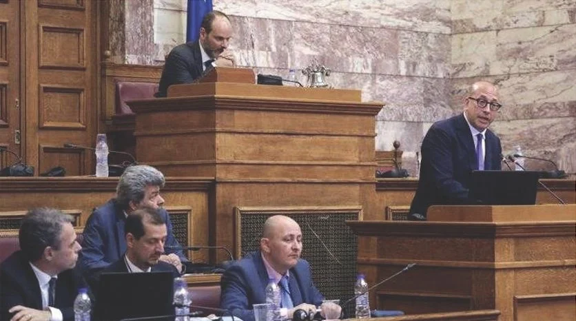 Professor Soll Addresses the Hellenic Parliament.