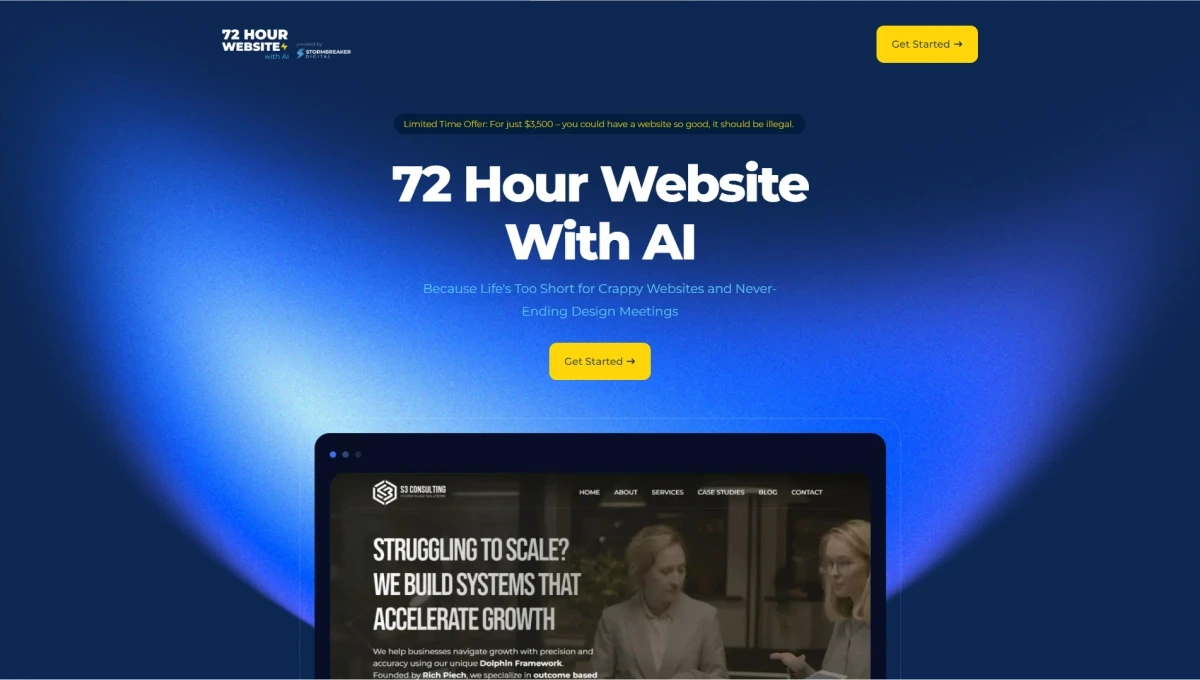 72 Hour Website with AI