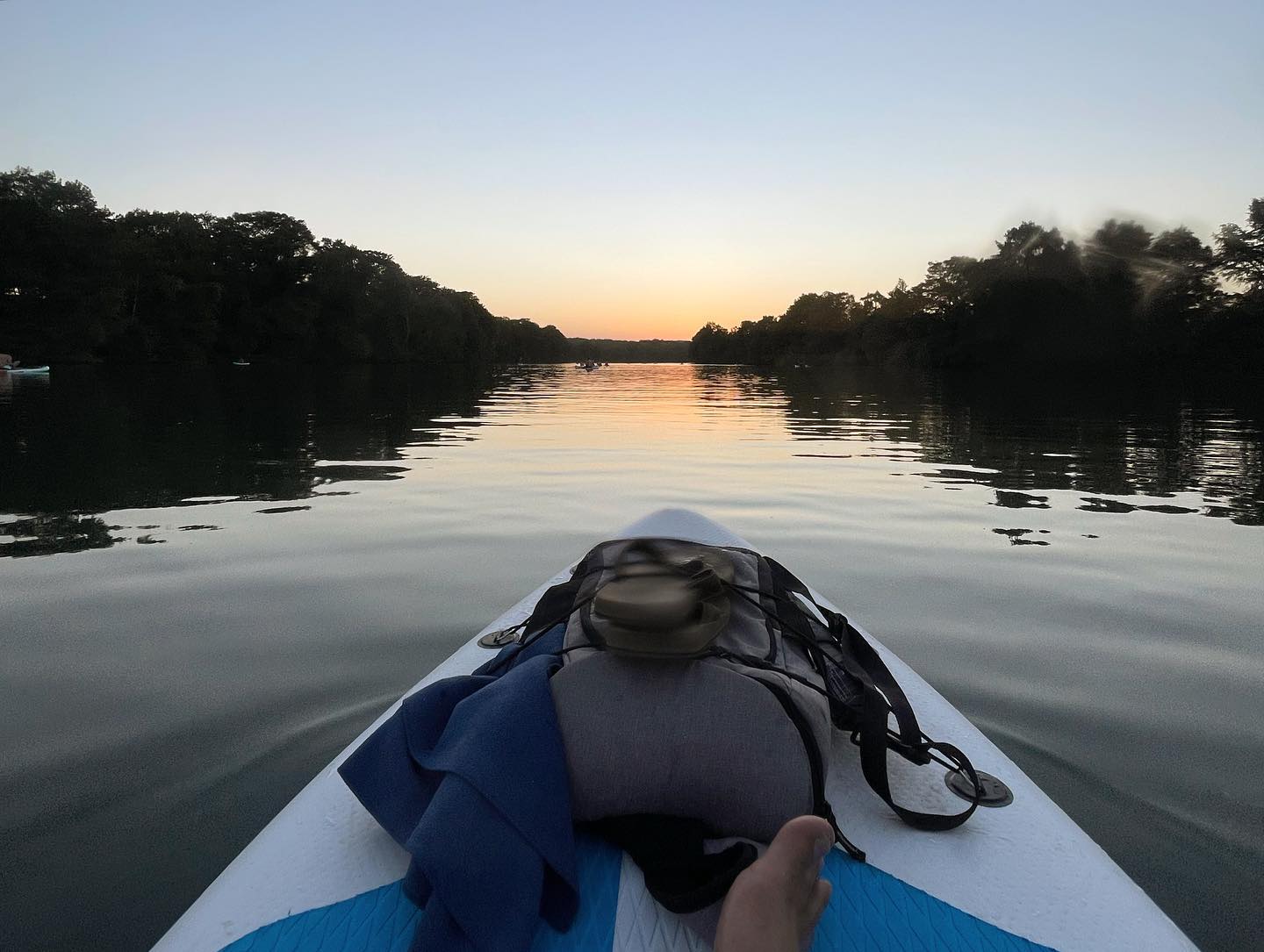 Paddleboarding Ladybird Lake Austin Texas