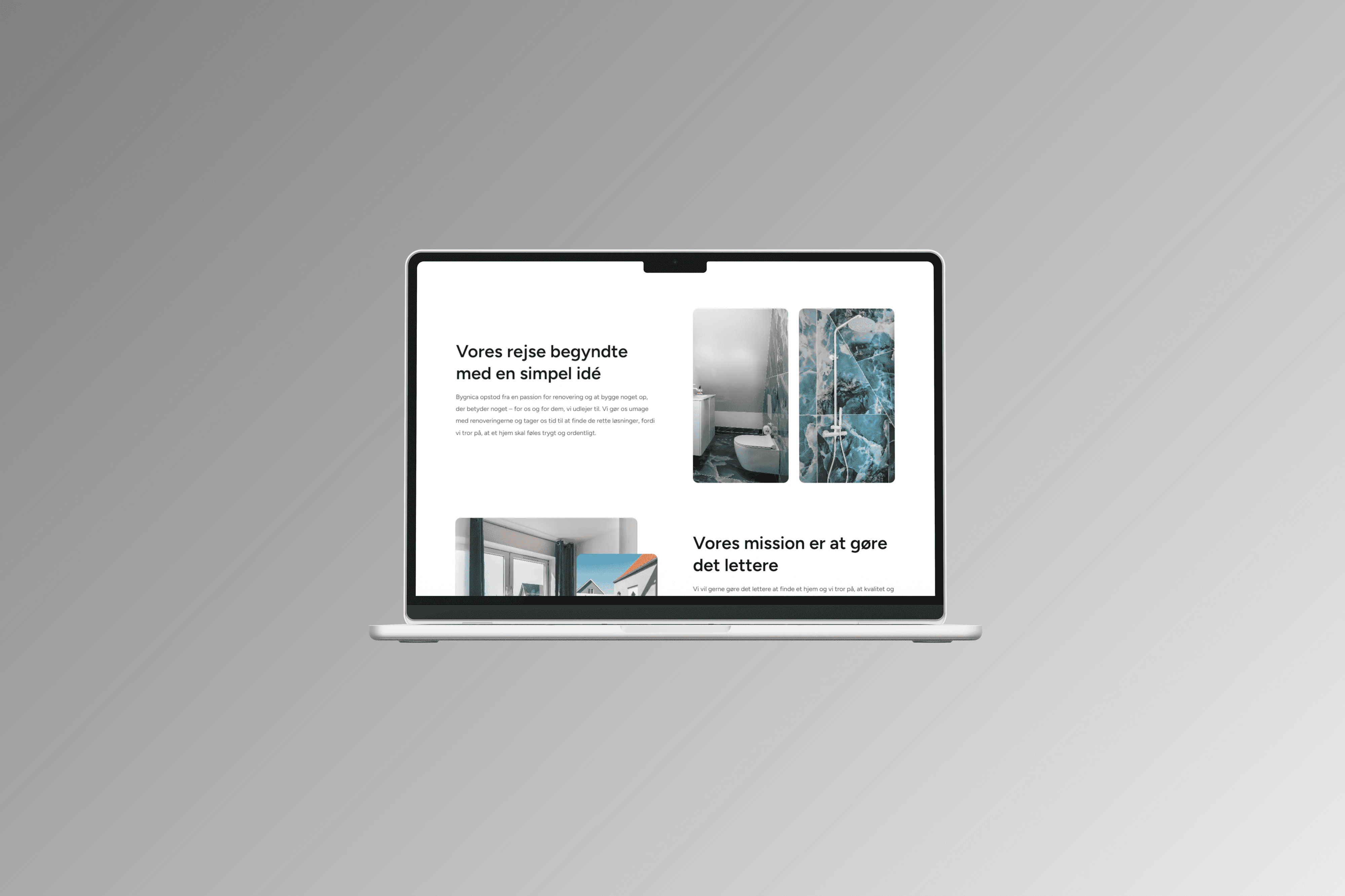 Mac Mockup displays website made by Seoma
