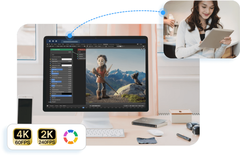 DeskIn remote video editing workflow interface
