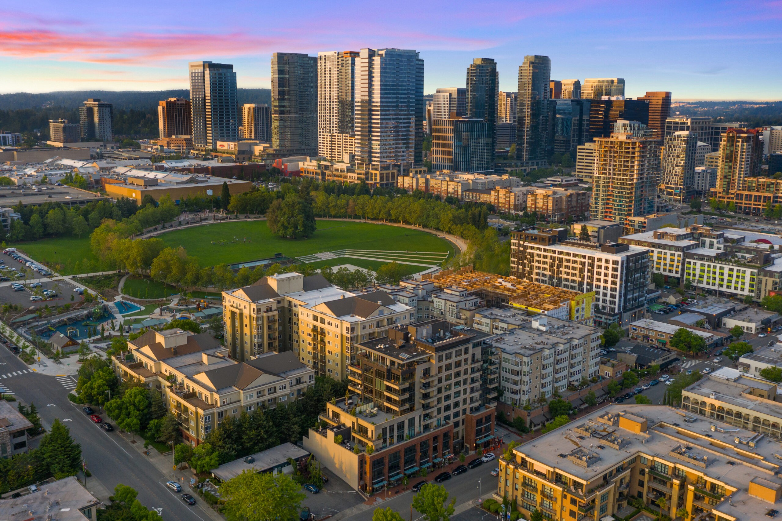 Downtown Bellevue Aerial Photo