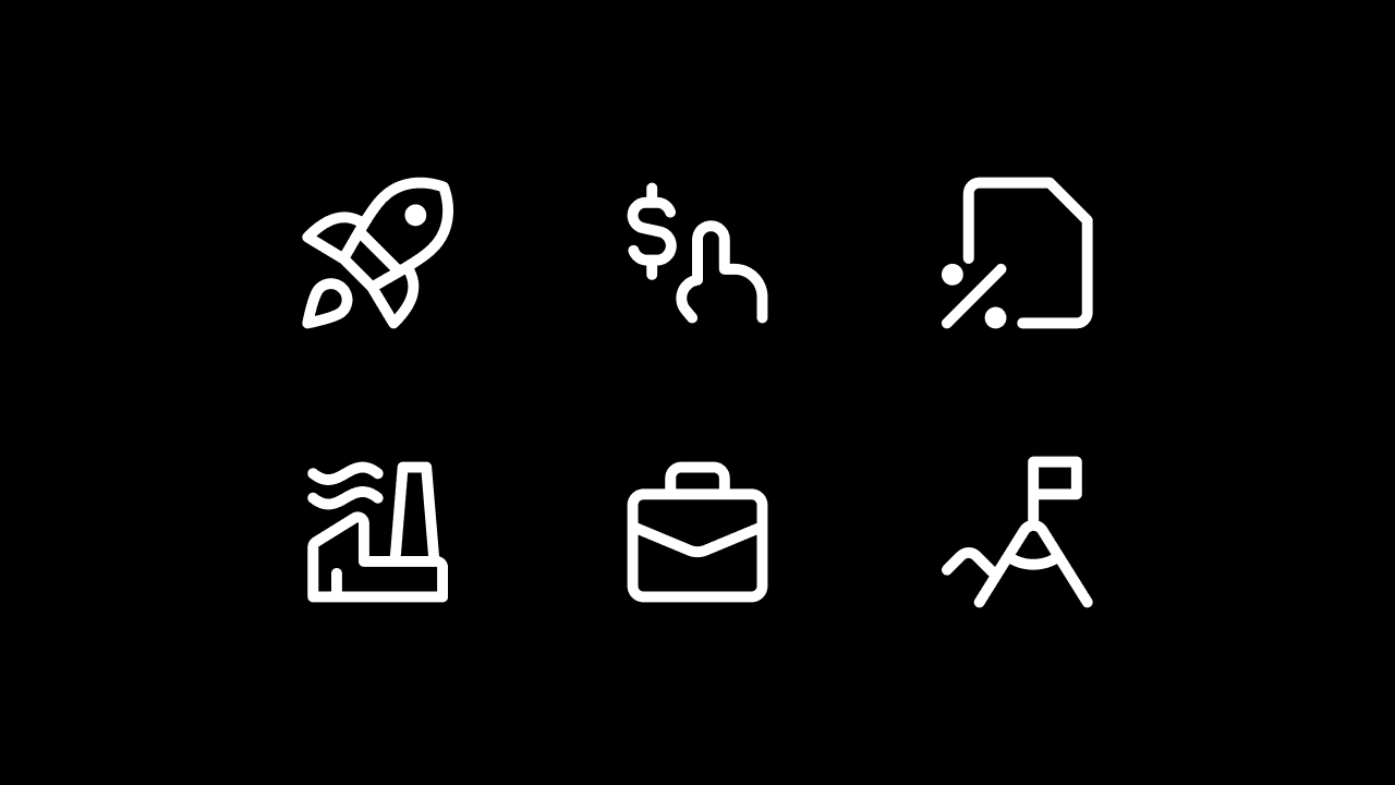 Core Line Business Icon Set