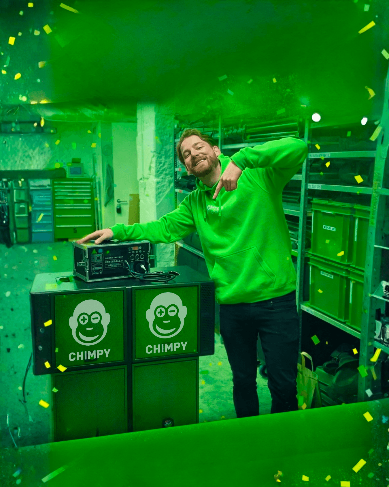 Dj scratching a vinyl record on turntable