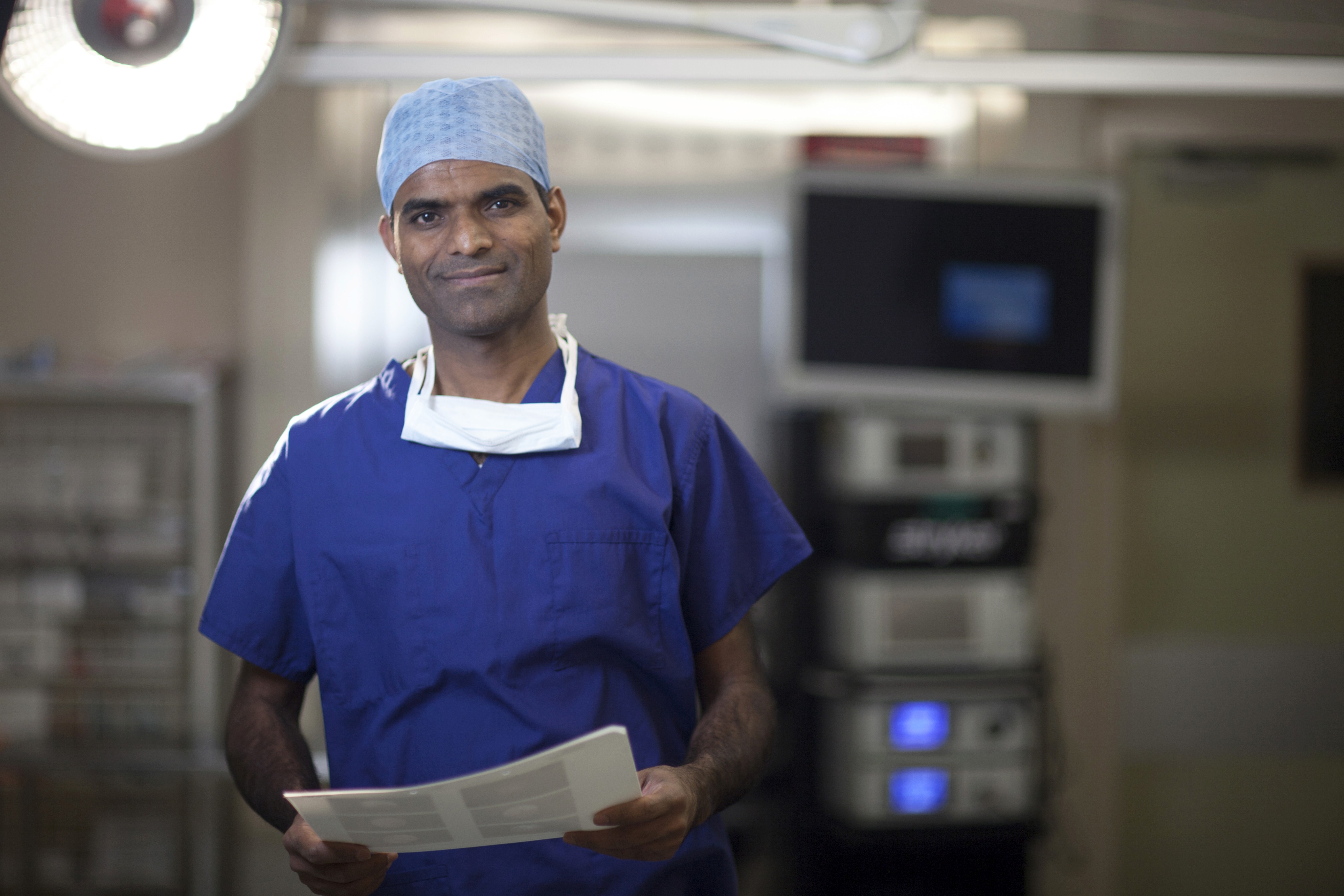 Mr Mahantesh Karoshi at his London gynaecology clinic