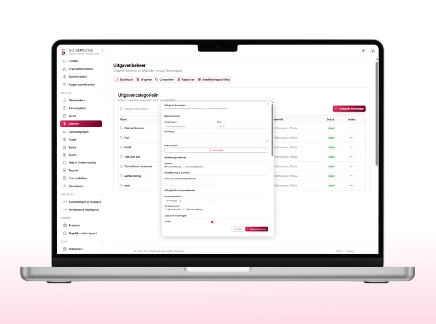 Go Employee Policy Based Expense Control