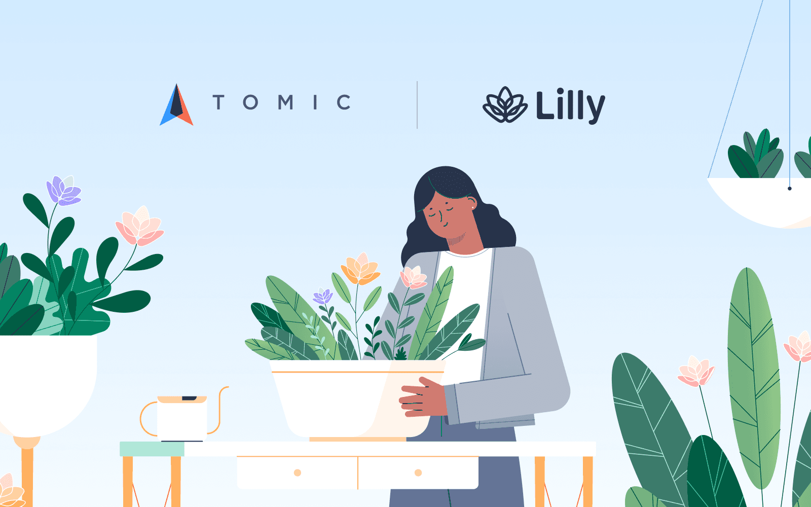 Atomic and Lilly logos