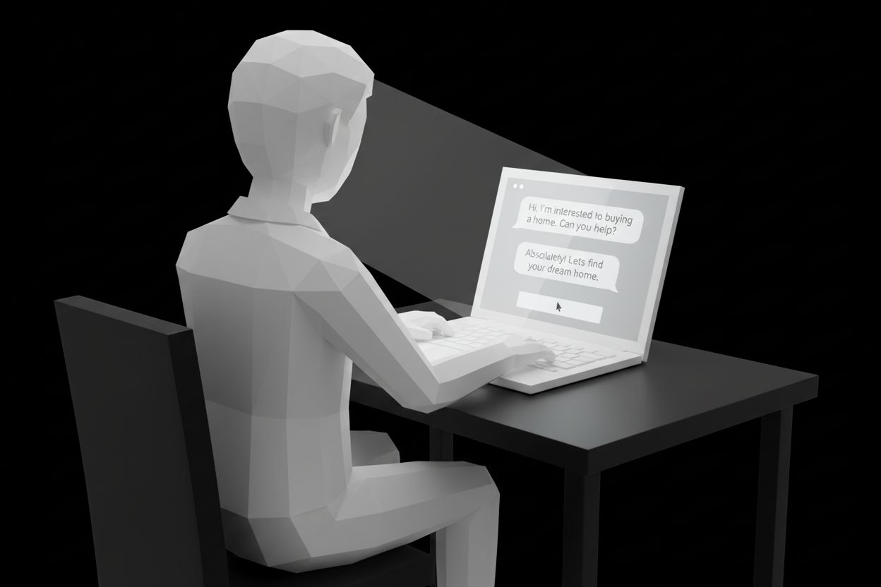 AI chat agent helping with lead follow-up